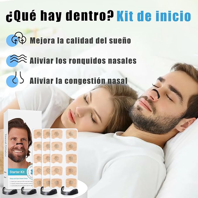 Tiras nasales. Respira mejor. Duerme mejor.